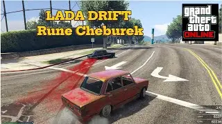 GTA Online New drift race car Rune Cheburek with player jachu1987 lada drift russian style