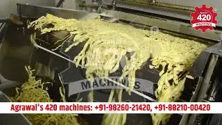 Continuous fryer (Papadi) with Gearbox Sev Extruder.