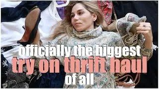 TRY ON THRIFT HAUL 👗 MY BIGGEST OF ALL 43 ITEMS CLOTHES SHOES ACCESSORIES 👗 THE JO DEDES AESTHETIC