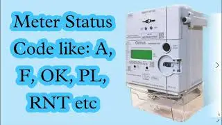 Electricity meter status code description