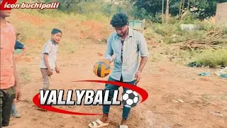 Playing vallyball with my friends 