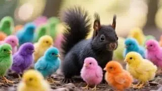 Catch Color Chicken, Cute Chicken, Duck, Rainbow Chicken, Rabbit, Cute Animals
