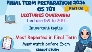 CS101 Introduction to Computing Final Term Preparation 2026 Overview important topic MCQ subjective