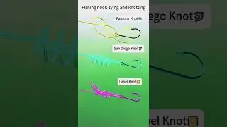 🎣 Fishing Hook Knotting Made Easy (Step by Step) 💯