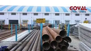 Goyal Steel Tanks Factory | Zincalume Over head water tank | Lucknow