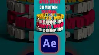 Как создать 3D-вращение текста в After Effects #after effects #edit #3danimation