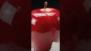 Satisfying Candy Apple Cutting ASMR 🍎✨  Hashtags:#CandyApple #ASMR #SatisfyingCut #FoodArt #AppleLov