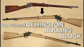 3D Printed Remington Rolling Block Rifle! / 3D 프린팅 레밍턴 롤링블럭 라이플