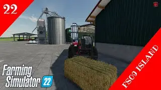 #FS22 ❖ FS09 Island ❖ #EP22❖Feed the cows and drive straw bales into the barn before the rain comes❖