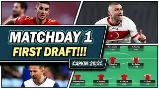 FIRST DRAFT! EURO 2020 FANTASY FOOTBALL! TIPS & GUIDE!