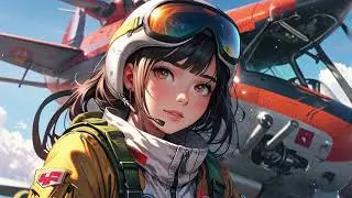 Relaxing Study Music | Japanese Anime Girl Pilot | Dreaming Lofi Chill