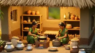 Tiny doll village ASMR | village daily routine | Sounds make instantly relax you 