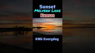 Sunset Melvern Lake, Kansas 