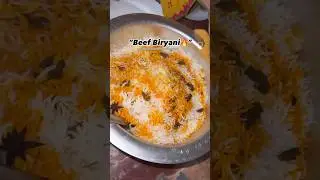 #biryani BEEF BIRYANI LOVERS🔥#beefbiryani#shortsfeed#food#cooking#karachi#viralvideo#trending#reels
