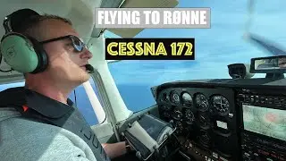 FLYING A CESSNA 172 TO R&Oslash;NNE AIRPORT (EKRN) | APPROACH & LANDING | D-EDVC