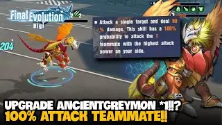 AncientGreymon BINTANG 1!! DI UP MALAH 100% NYERANG TEMEN SENDIRI!!? - The Final Evolution Digi