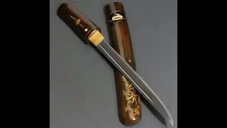 02619 ANTIQUE NIHONTO JAPANESE SAMURAI KATANA SWORD TANTO NAGAMITSU 長光 signed w/KOSHIRAE