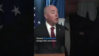 Alejandro Mayorkas impeached by just one vote in GOP-led House #Shorts