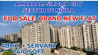 #4bhk + Servant flat in noida | 2410 SQFT | Amrapali silicon city sector 76 noida | Near Metro |