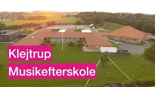Klejtrup Musikefterskole fra oven