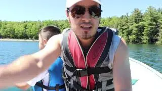 YAMA AND DADDY AT THE LAKE