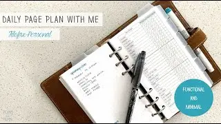 Functional and Minimal Plan With Me | Daily Plan | Filofax Malden Personal