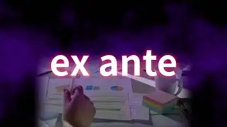 ex ante. Richtige Sprechweise, Bedeutung. Korrekte Aussprache. Gutes Deutsch. Von TV-Profisprecher.