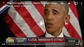 Obama condones illegal voting