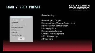 2 1 Load Save Copy - Preset / Setup management