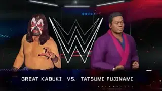 【WWE2K23】藤波辰爾 vs.ザ・グレート・カブキ【ONLINE】プロレスゲーム　オンライン戦 - Tatsumi Fujinami Vs.The Great Kabuki -