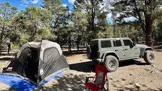 Off-Road Camping Adventure | Jeep 4x4 Mountain Trails & Tent Setup @OffroadTrailTent 