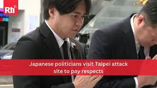 Japanese politicians pay respects to Taipei mass stabbing victims | Taiwan News | Rti