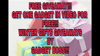 GET 1 GADGET THIS NEWYEAR FOR FREE!! Free Giveaway!! MUST TRY!!|Read Discription Below|