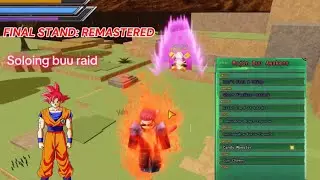 Soloing Buu raid as SSJG 