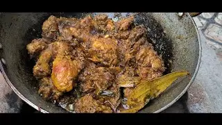 Kaccha Masala Se Deshi Style Chulha Me Chicken Bnaye#Deshi#chicken#kaccha#masala#food #cooking 