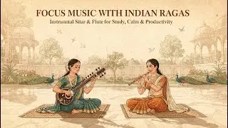 Focus Music with Indian Ragas | Calm Sitar & Flute for Study, Work & Deep Concentration | TK Music