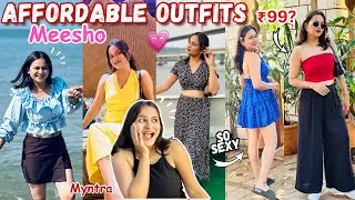 *Huge* MEESHO & MYNTRA goa outfits haul!❤️&zwj;🔥6 super affordable outfits!starting at ₹250😱| hariyali |