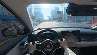 ASMR POV Drive | 2024 BYD YUAN PLUS EV | Sunny Afternoon Commute  (No Talking, No Music)  Vol.01