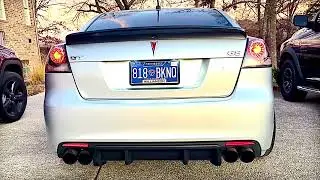'09 Pontiac G8 GT mid muffler delete SOLOPerformance, added Flowmaster Flow FX mufflers