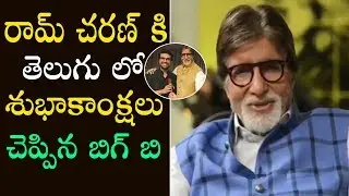Big B Amitabh Bachan Telugu Birthday Wishes To Ramcharan |Friday poster