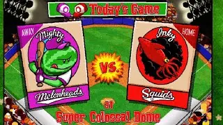 Backyard Baseball 97: Melonheads at Squids (Grand Championship of the Universe Game 3)