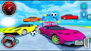 Gt car mega tracks simulator 3d - crazy ramp car stunts racing 2024 - android gameplay