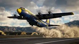 Insane Takeoff Blue Angels Fat Albert C-130J from Secret Airbase