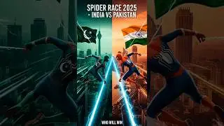 The Ultimate Spider Race: India vs Pakistan 2025 #ai #shorts