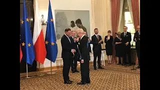 Sir Roger Scruton receives the Order of Merit from the Republic of Poland