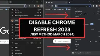 Как отключить Chrome Refresh UI 2023 (новый метод 2024)