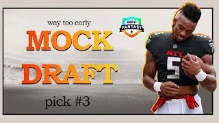 🏈 12 TEAM STANDARD MOCK DRAFT - Pick #3 #fantasyfootball