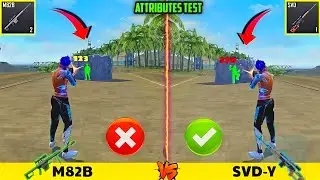 NEW SVD-Y VS M82B ABILITY TEST FREE FIRE - GARENA FREE FIRE