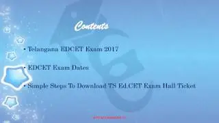 How To Download TS EDCET Hall Ticket