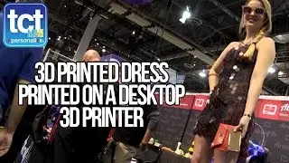A fully 3D printed dress on a 3D printer that costs under $5000, Airwolf 3D at CES